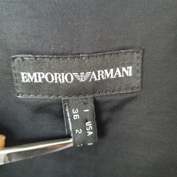 Armani Size 2 Cocktail Dress Formal Satin Mini Dress - Picture 9 of 9